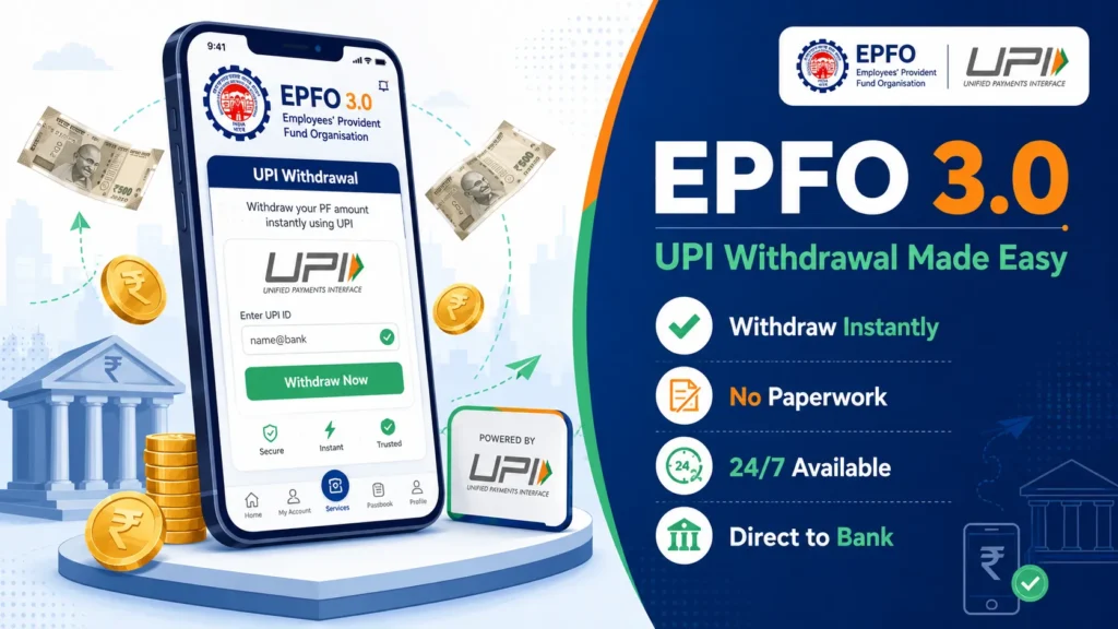 EPFO 3.0 UPI Withdrawal